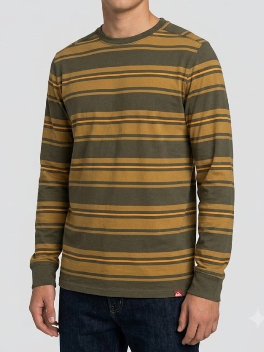 Quicksilver Long Sleeve Stripe Crewneck Long Sleeve Shirt Medium